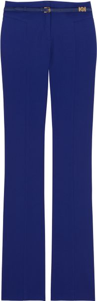 Elie Saab Crepe Strch Trs in Blue - Lyst