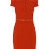 Elie Saab Lace Jersey Tailored Shirt Dress in Red (orange) - Lyst