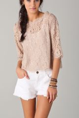 Joie Elvia Back Button Top