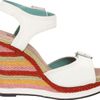 Michael Antonio Gemma Wedge Sandal in Multicolor (white) - Lyst