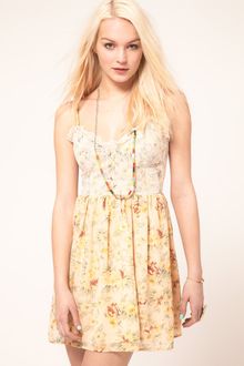 Mink Pink Minkpink True Romance Lace Trim Dress - Lyst