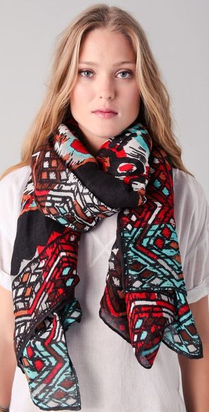 Theodora & Callum Albuquerque Tie All Scarf in Multicolor (black) - Lyst