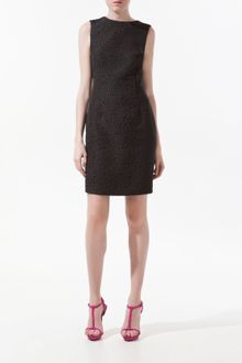 Zara Jacquard Pattern Dress with Low Cut Back - Lyst