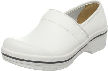 dansko box leather clog