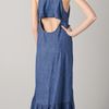 Free People Dress Open Back in Blue - Lyst