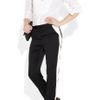 Lanvin Slitdetailed Paneled Silksatin Pants in Black - Lyst