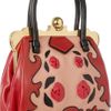Miu Miu Rosetteappliqué Leather Bag in Red - Lyst