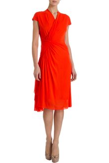 Narciso Rodriguez Gathered Front Dress - Lyst
