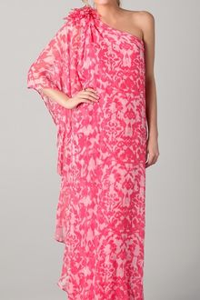 Notte By Marchesa One Shoulder Chiffon Gown - Lyst