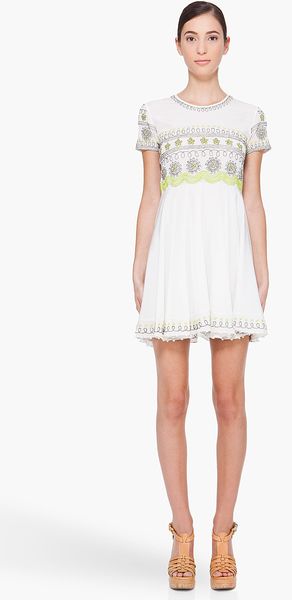 Opening Ceremony Embroidered Silk Dress - Lyst