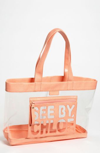 See By Chloé Zip File Transparent Tote - Lyst