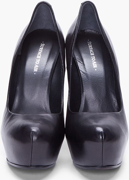 black matte pumps