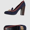 Tory Burch Closedtoe Slipons in Blue - Lyst