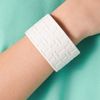 Tory Burch Logo Pattern Lucite Cuff in White - Lyst