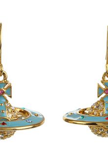 Vivienne Westwood Pave 3d Earrings - Lyst