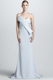 Notte By Marchesa Strapless Gown with Structured Bodice - Lyst