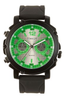 Titanium Neon Marker Analog Watch - Lyst