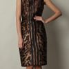 Alexander Mcqueen Ocelot Jacquard Dress in Brown - Lyst