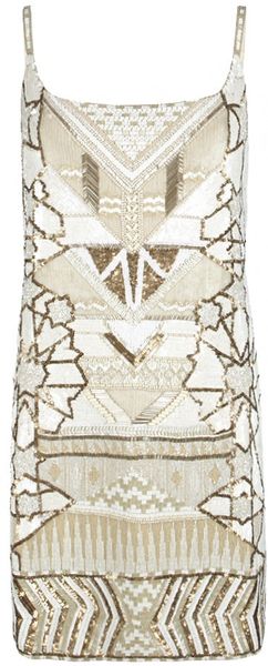 Allsaints Newaz Dress in White (vintage optic) - Lyst