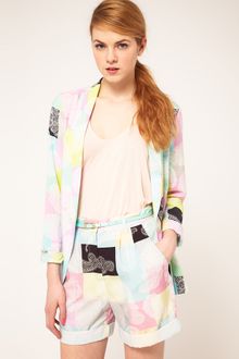 Asos Paisley Squares Blazer - Lyst