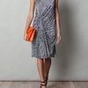 Balenciaga Chevron Print Jersey Dress in Black - Lyst