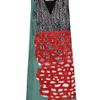 Balenciaga Herringbone African Mix Print Dress in Multicolor (black) - Lyst