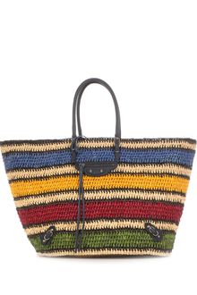 Balenciaga Multi Basket Raffia Bag - Lyst