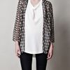 Beyond Vintage Printed Silk Cape in Black - Lyst