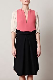 Chloé Crepe And Georgette Dress - Lyst