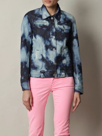 Danielle Scutt Acid Wash Denim Jacket - Lyst