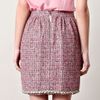 D&g Tweed Pleatfront Skirt in Purple (multi) - Lyst