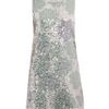 Diane Von Furstenberg Izzy Embellished Dress in Silver - Lyst