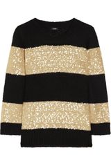J.Crew Sequinstriped Fineknit Sweater