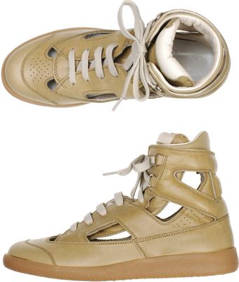 Brushed Leather Trainers 