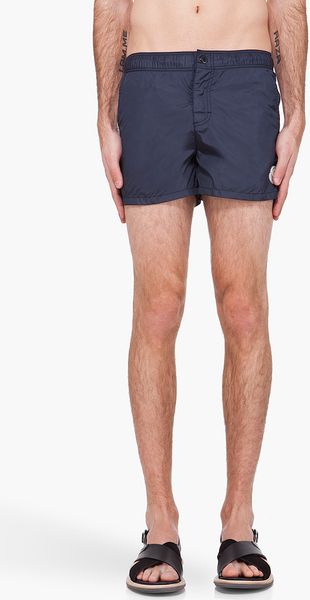  Navy Flag Stripe Swim Shorts 