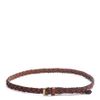 Mulberry Thin Plaited Belt in Brown - Lyst