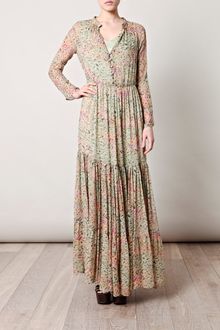 Saloni Alexia Bamboo Print Dress - Lyst
