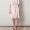 Vionnet Grecian Pleated Jersey Dress in Beige (nude) - Lyst