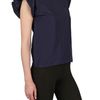 Yves Saint Laurent Ruffle Sleeve Habotai Silk Top in Blue - Lyst