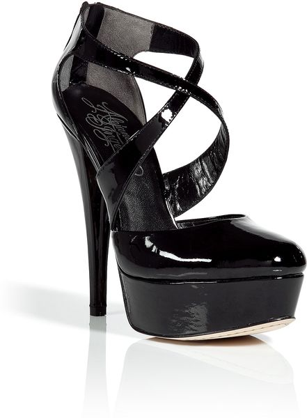 Alejandro Ingelmo Black Crisscross Platform Pumps in Black - Lyst