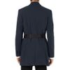Carven Double Breasted Cotton Jersey Overcoat in Blue for Men - Lyst