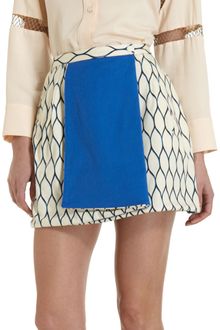 Kenzo Contrast Flap Skirt - Lyst