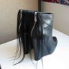 Kimberly Ovitz Wedge Ankle Boots in Black - Lyst