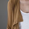 Michael Kors Open Front Cardigan in Brown - Lyst