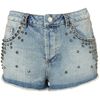 Moto Studded Hotpants in Blue (bleach stone) - Lyst