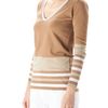 Patrizia Pepe Top in Beige (beige white stripes) - Lyst