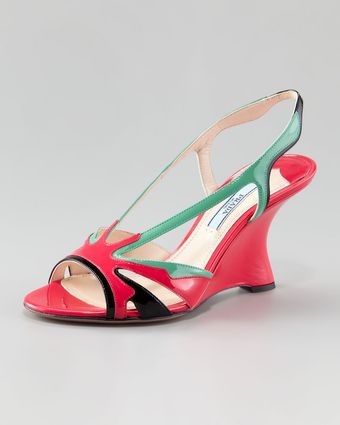  Tricolor Flame Slingback Sandal 