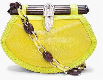 Proenza Schouler Tiki Clutch Stingray - Lyst