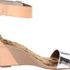 Sam Edelman Sam Edelman Womens Sophie Wedge Sandal in Orange (silver/natural) - Lyst