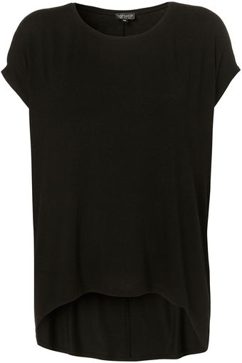 Topshop Short Sleeve Sloppy Tee - Lyst